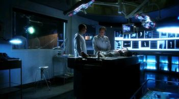 Wallace Langham, Michael Janik, and David Berman in CSI: Crime Scene Investigation (2000)