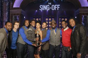 Shawn Stockman, Nicole Scherzinger, and Ben Folds in The Sing-Off (2009)