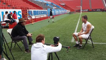 Chris Cashman interviewing Greg Garza for 