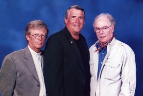 Bob with DP Francis Grumman and Emmy winning Sound Mixer, Artie Torgersen