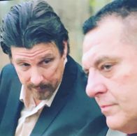 With #TomSizemore in Narco Sub. Johnny Ray Gibbs and Tom Sizemore