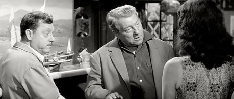Paul Frankeur, Jean Gabin, and Hella Petri in A Monkey in Winter (1962)