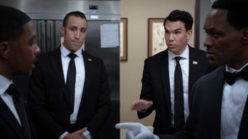 Javon Johnson, Walter Fauntleroy, Justin J Barad, and Alexander Grace in The Oval (2019)