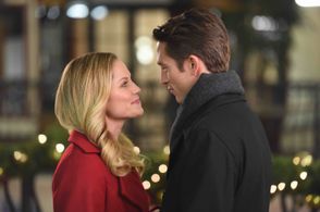 Ellen Hollman and Bobby Campo in Sharing Christmas (2017)