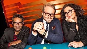 Fredrik Lindström, David Batra, and Ebba Witt-Brattström in Tror du jag ljuger? (2016)