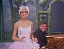 Goldie Hawn and Billy Barnes in Rowan & Martin's Laugh-In (1967)