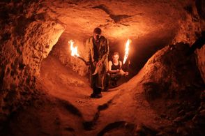 Dimeji Ewuoso and Michal Szpak in Hunting Ground (2019)