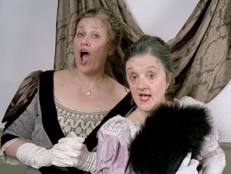 The Proper Ladies; Anabel Graetz with Deborah Goss (left)