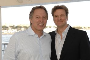 Myriad Pictures CEO Kirk D'Amico and Colin Firth, Cannes 2009