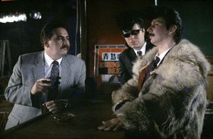 Matti Pellonpää, Duke Robillard, and Mato Valtonen in Leningrad Cowboys Go America (1989)