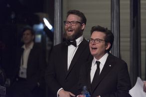 Michael J. Fox and Seth Rogen at an event for The Oscars (2017)