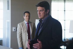 Seamus Dever and Nathan Fillion in Castle (2009)