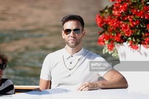 Taylor Frey arrives at Lido for the Venice Film Festival