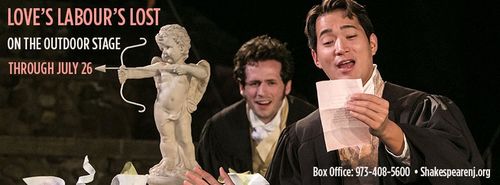 “Love’s Labours Lost” at Shakespeare Theatre of New Jersey: Aaron McDaniel, Austin Ku