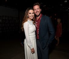 Elizabeth Chambers and Armie Hammer at an event for Free Fire (2016)