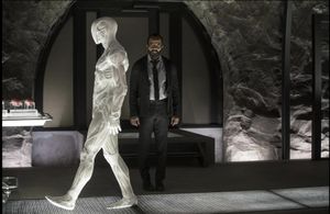 Jeffrey Scott Basham appearing as a Drone Host for HBO's WestWorld