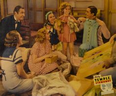 Shirley Temple, Robert Young, Astrid Allwyn, Alice Faye, Jayne Regan, and Arthur Treacher in Stowaway (1936)