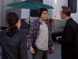 Robin Tunney, Matt Winston, and Jake Dogias in The Mentalist (2008)