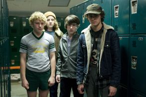 Jimmy 'Jax' Pinchak, Brett DelBuono, Dylan Minnette, and Nicolai Dorian in Let Me In (2010)