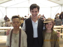 Max with Joseph Altin and Oliver Carter - The Alienist 2017