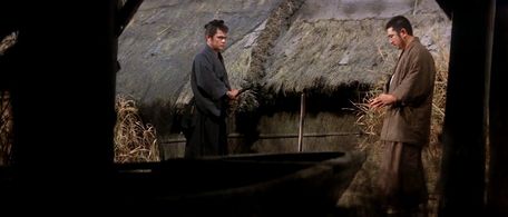 Shintarô Katsu and Makoto Satô in Samaritan Zatoichi (1968)