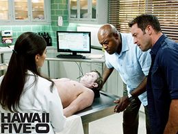 Chi McBride, Alex O'Loughlin, and Amanda Setton in Hawaii Five-0 (2010)