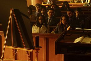 Karla Souza, Conrad Ricamora, Aja Naomi King, Jack Falahee, and Behzad Dabu in How to Get Away with Murder (2014)
