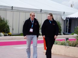 My Partner Ben Simon and I at MIPCOM Cannes promoting our TV show 'Ginja Ninja' TM.