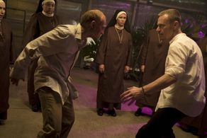 Ben Daniels and Chris Clowers in The Exorcist (2016)