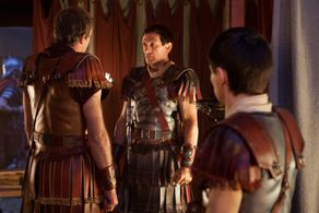 Simon Merrells and Christian Antidormi in Spartacus (2010)