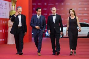 The 2016 Shanghai International Film Festival in Shanghai, China. With Ulrich Thomsen and Ross McCall.