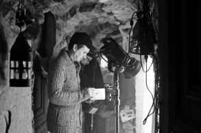 Erik Peter Carlson on the set of A Fairy Tale After All.