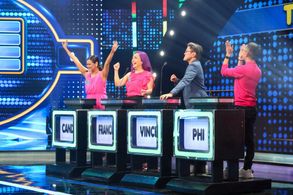 Candy Pangilinan, Frances Ignacio, Vincent De Jesus, and Phi Palmos in Family Feud Philippines (2022)