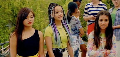 Still of Miya Cech, Ivory Baker and Kasey Bella Suarez in You Are So Not Invited to My Bat Mitzvah.