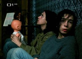 Nela Boudová and Marek Brodský in Mravenci nesou smrt (1986)