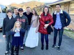 With the cast of Hope Song by Joanna Lower music video 2020