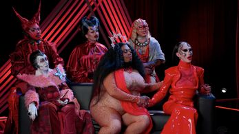 Satanna, Darius Vallier, Jarvis Hammer, Jay Kay, Niohuru X, and Daniel Wallace in The Boulet Brothers' Dragula: The Last