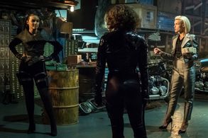 Morena Baccarin, Jessica Lucas, and Erin Richards in Gotham (2014)