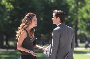 Matt Bomer and Gloria Votsis in White Collar (2009)