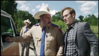Michael Papajohn, Jimmi Simpson, and Robert Walker Branchaud in Hap and Leonard (2016)