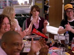 Jane Krakowski, Tina Fey, Judah Friedlander, Keith Powell, and Rachel Hamilton in 30 Rock (2006)