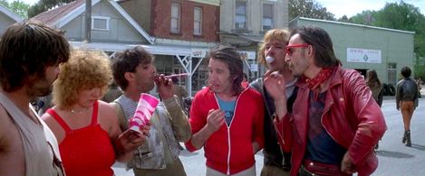 David Bracks, Howard Eynon, John Farndale, Nic Gazzana, Kerry Miller, and Paul Johnstone in Mad Max (1979)