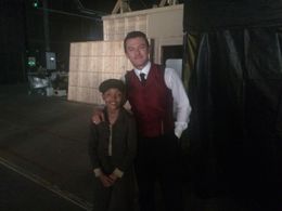 Max with Luke Evans - the Alienist 2017