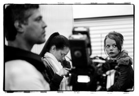 On set for Storage - Three Mills Studios London