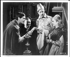 Peter Lorre, Jack Nicholson, Vincent Price, and Olive Sturgess in The Raven (1963)