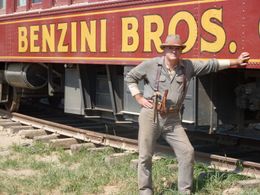 Scott MacDonald on set as 