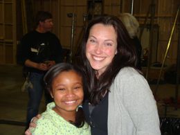 Kiara and Executive Producer, Jessica Horowitz, at the wrap of 