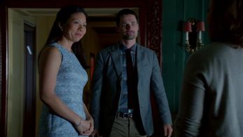 Still of Celeste Den and Warren Christie in CASTLE.