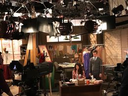 Danube Hermosillo as Darlita on set of The Bold And The Beautiful