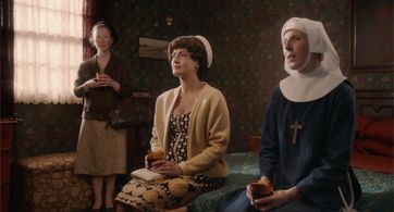 Alexis Peterman and Fenella Woolgar, in Call the Midwife